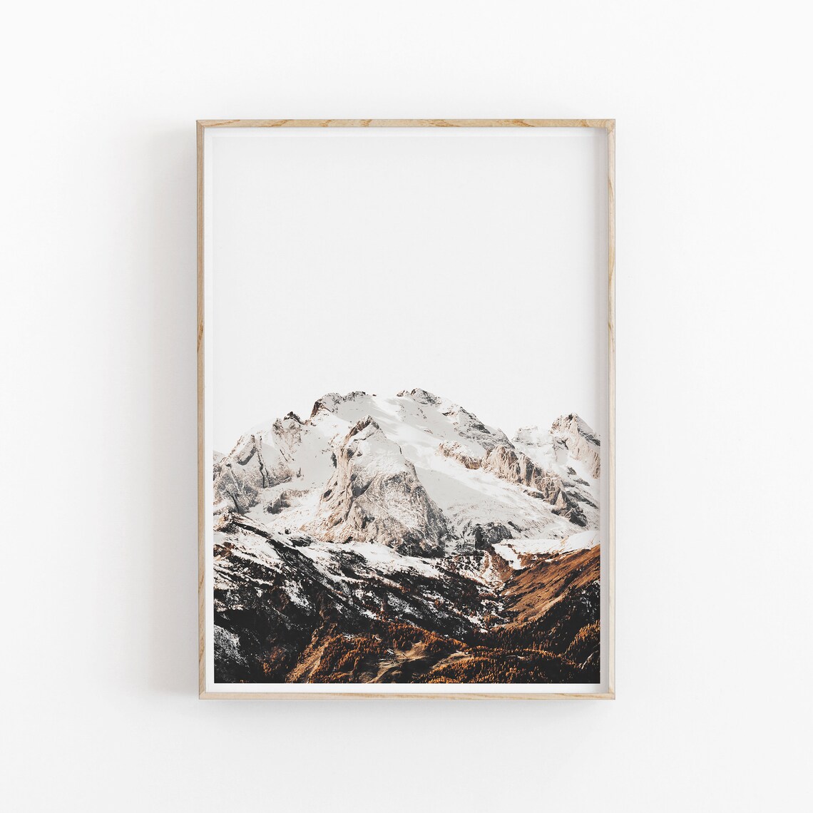 Mountain Art Print, Modern Minimalist Poster Decor - Image 2