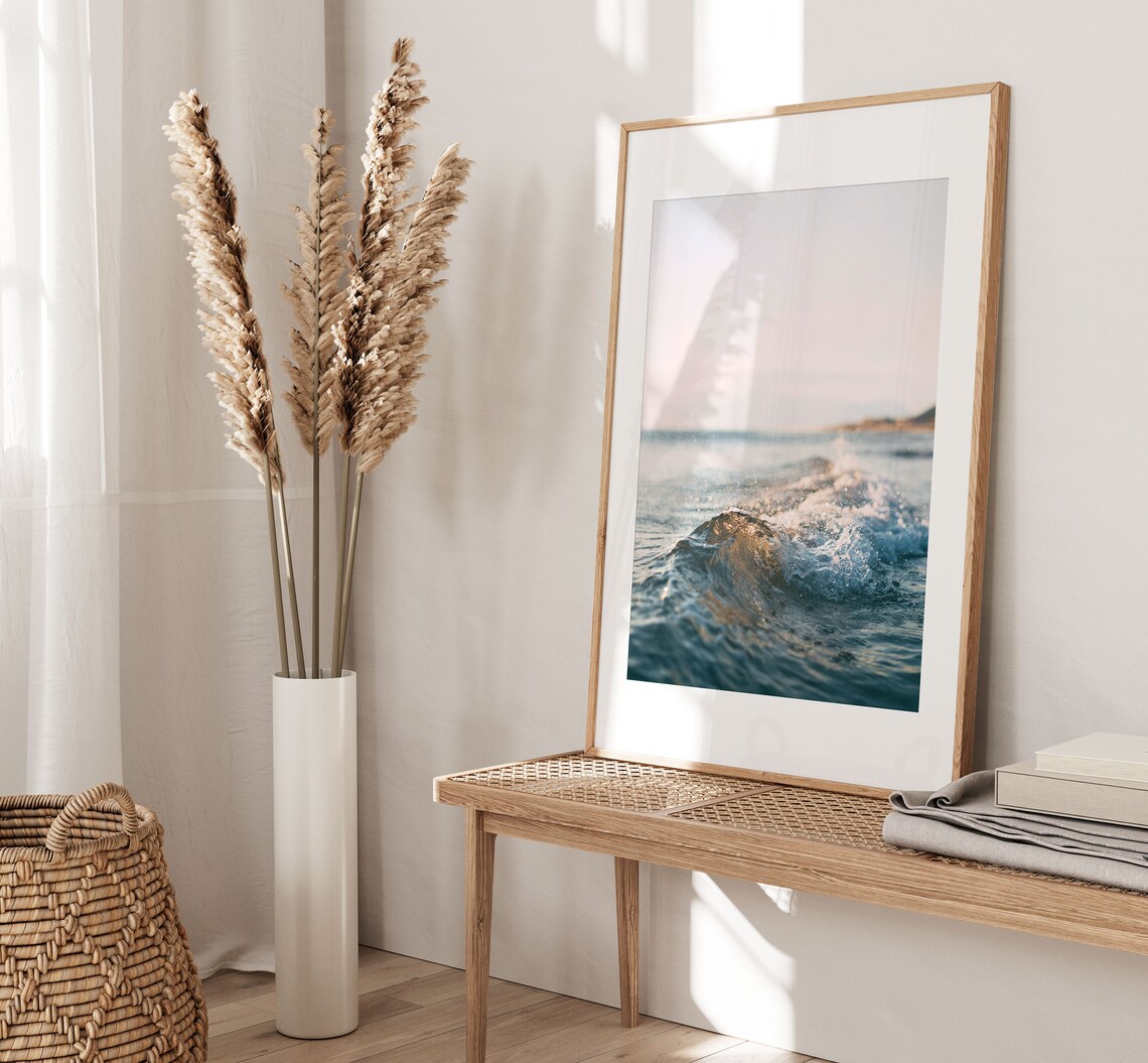 Beach Print, Pastel Modern Minimalist Poster - Image 2