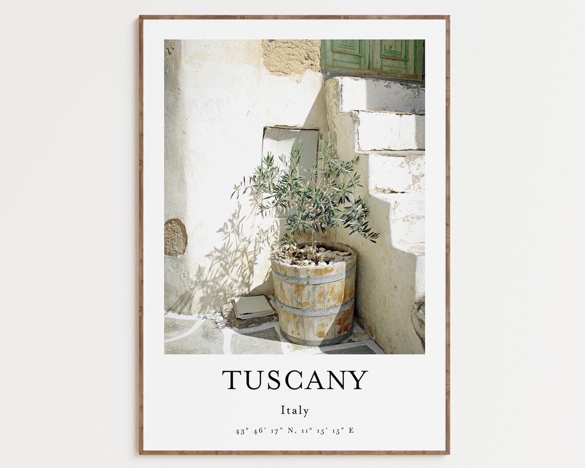 Tuscany Italy Cityscape Photography Art Print