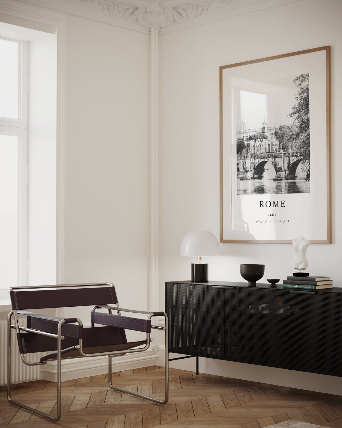 Rome Italy Cityscape, Black And White Travel Poster - Image 3