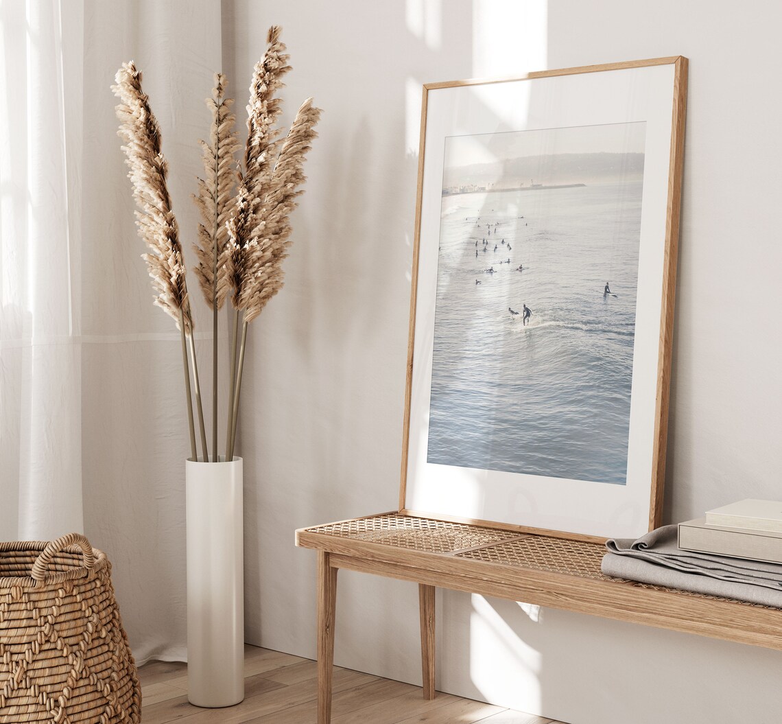 Surfing Print, Ocean Water Wall Art Poster - Image 2