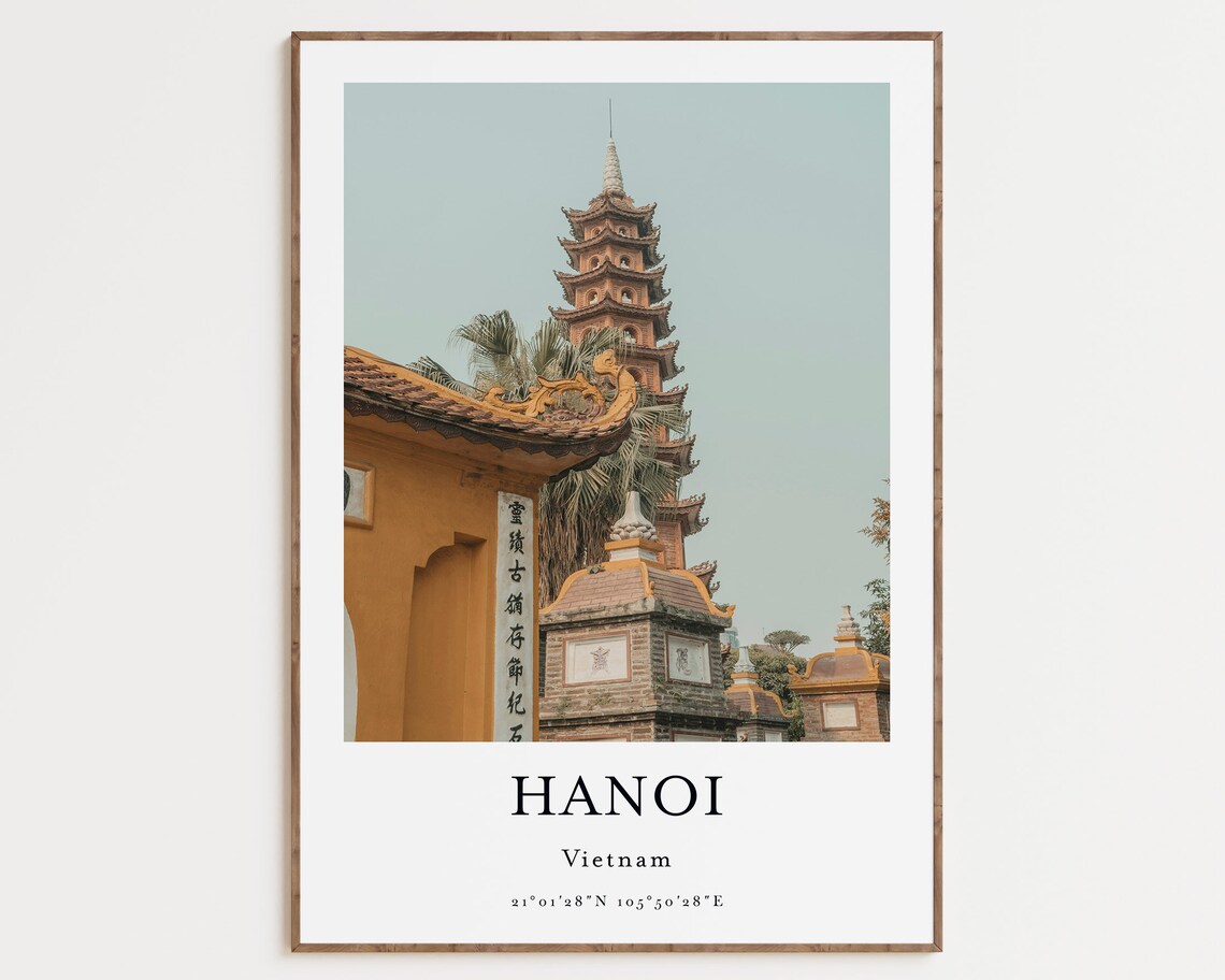 Vietnam Hanoi Travel Wall Art Print - Image 4