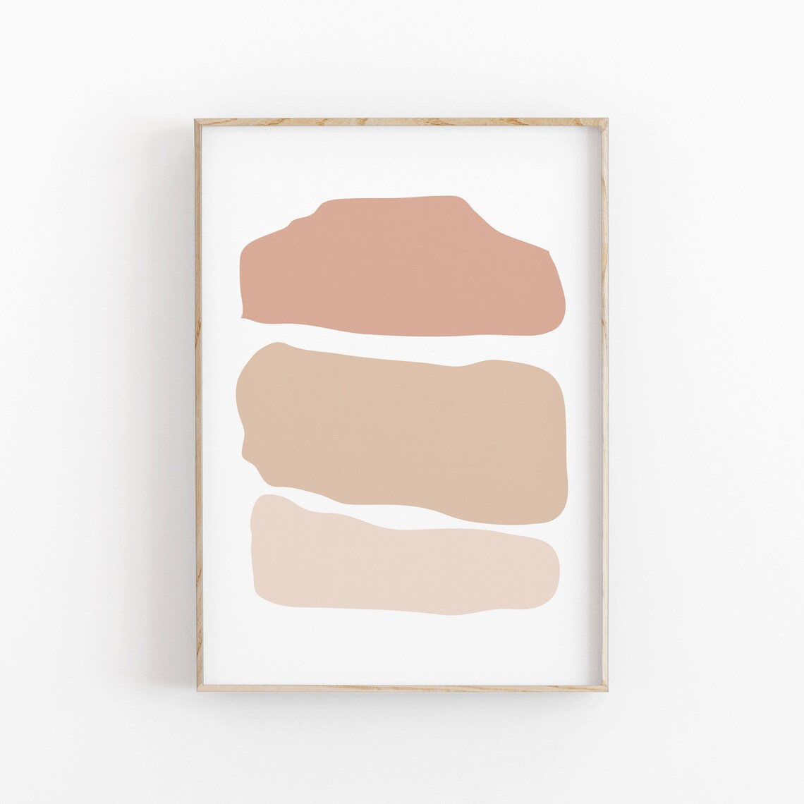Abstract Print, Modern Neutral Beige Art Poster