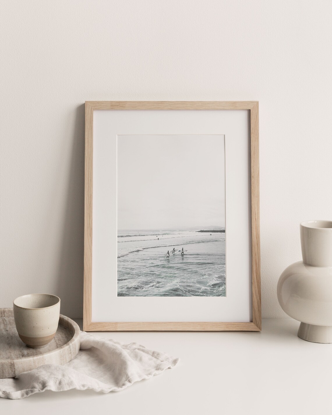 Surfing Print, Ocean Water Coastal Beach Poster - Image 2