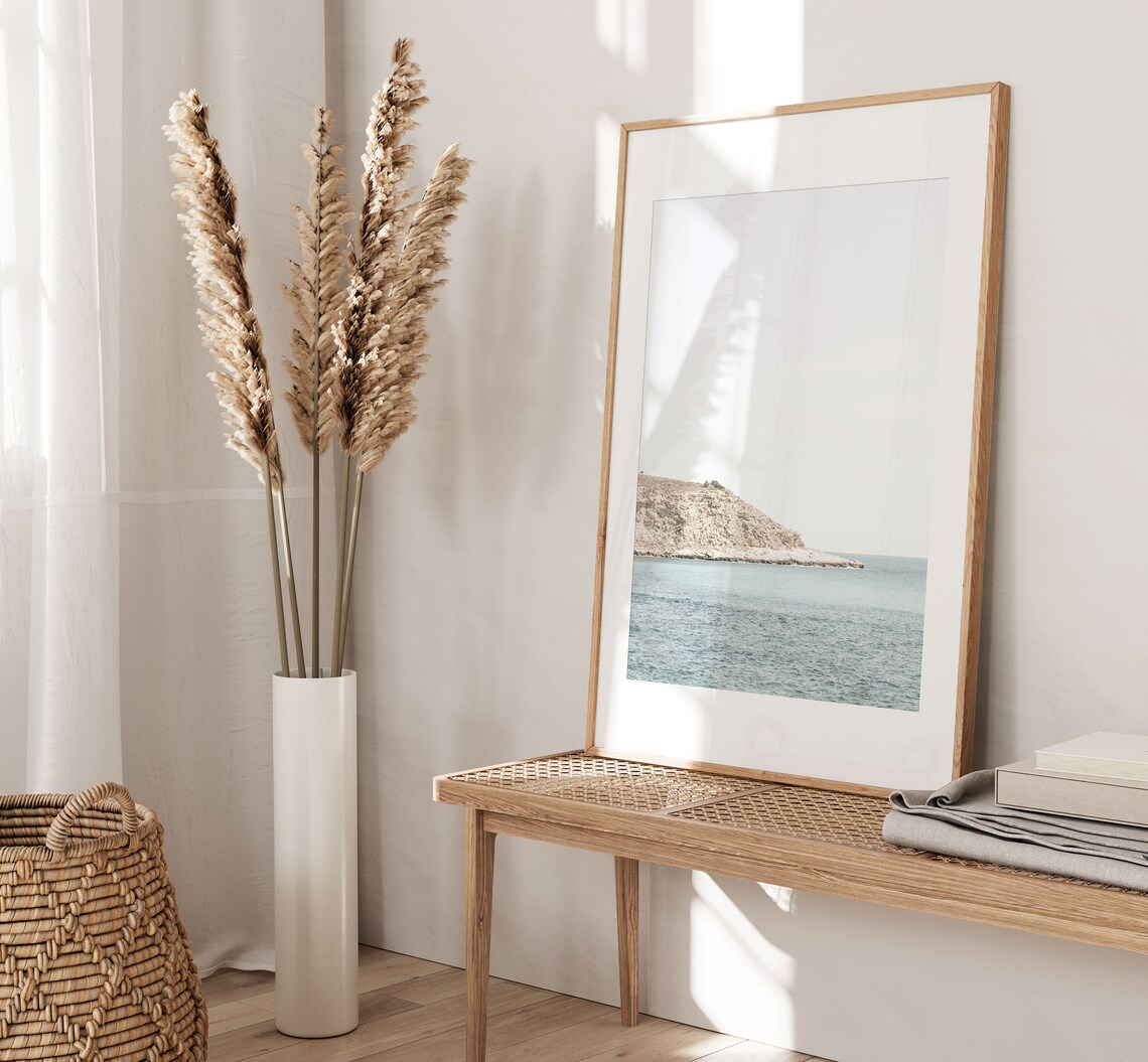 Mediterranean Sea Minimalist Poster, Beach Art Print - Image 3