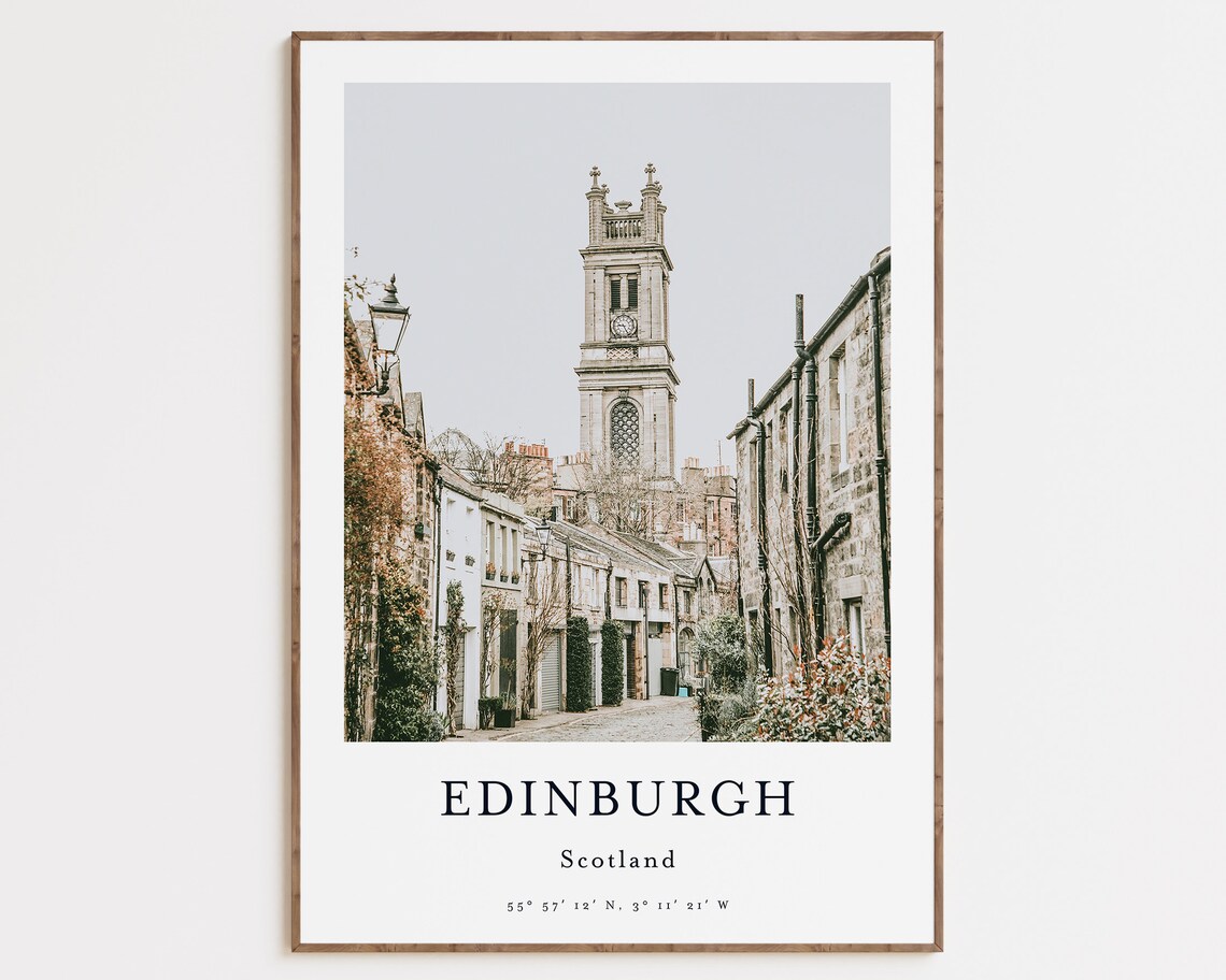 Edinburgh City View Photography Art Poster - Image 4