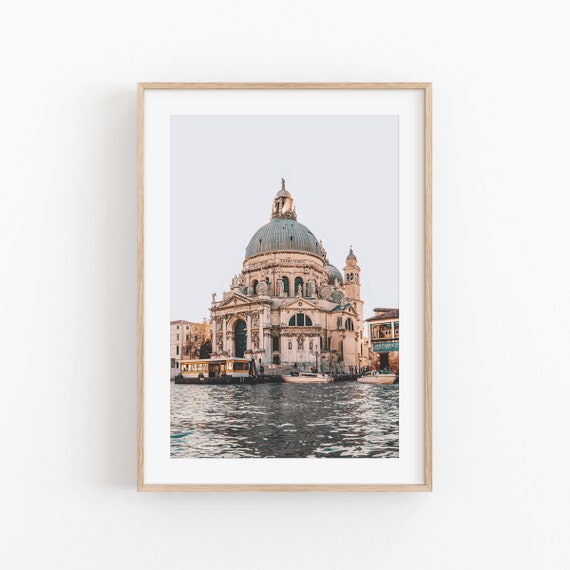 Venice Italy Travel Poster, Canal Wall Art