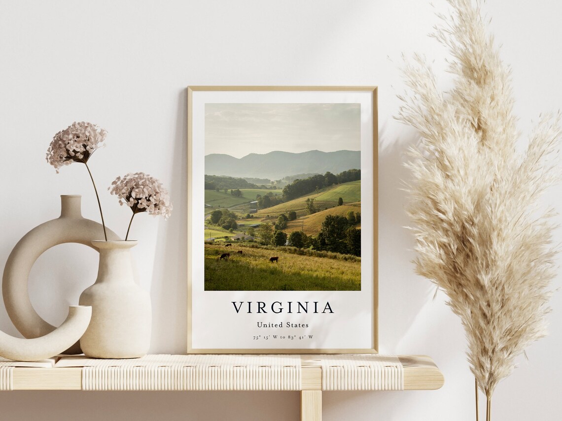 Virginia Travel Poster, United States Wall Art Print - Image 2
