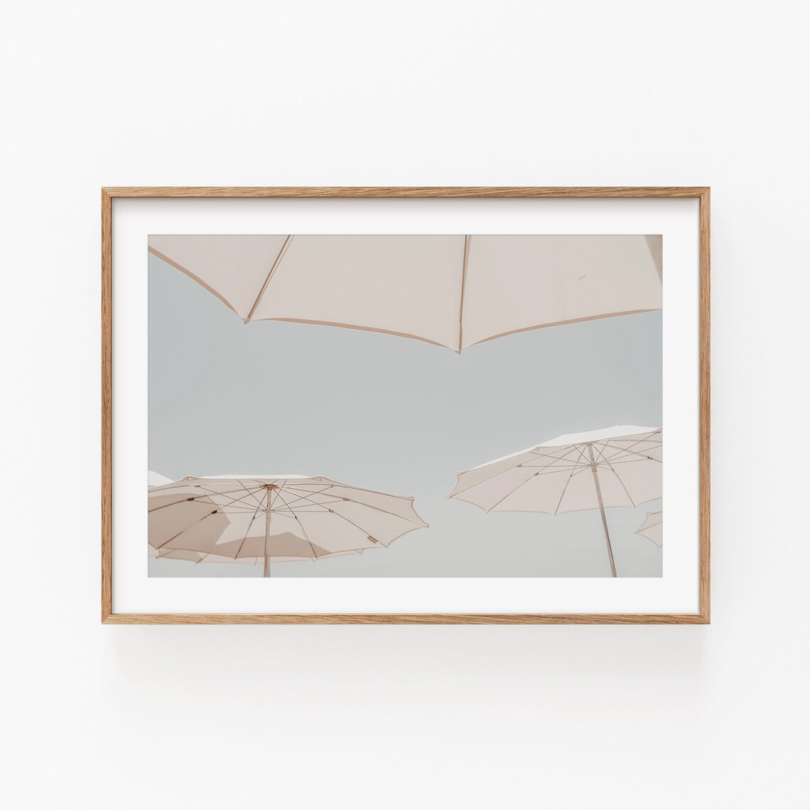 Umbrella Beach Poster, Summer Coastal Decor