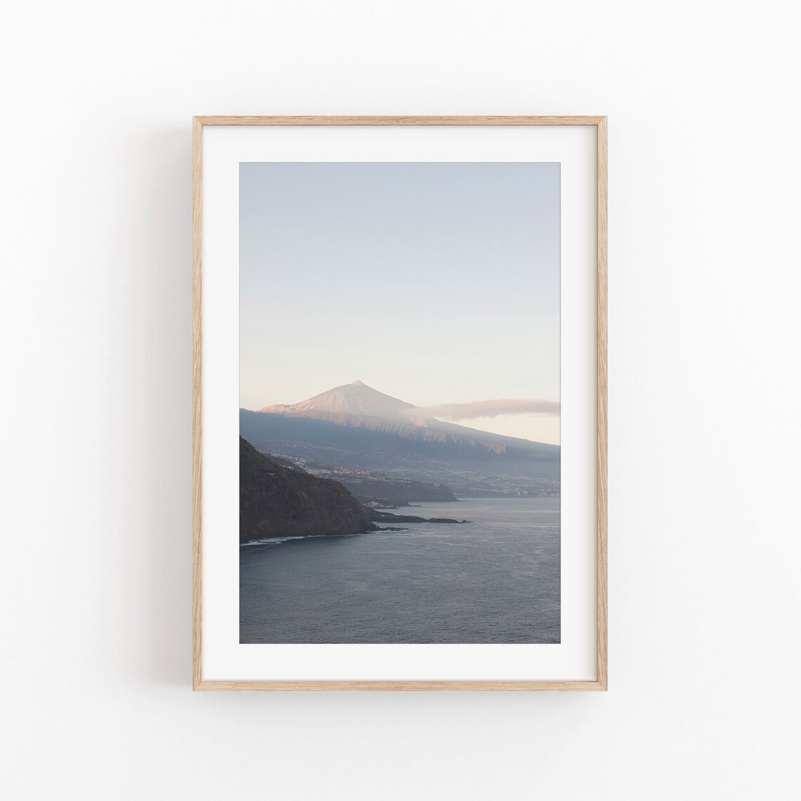 Mountain Print, Modern Minimalist Ocean Poster