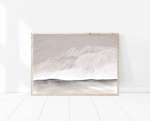 Watercolor Abstract Modern Minimalist Wall Art Print