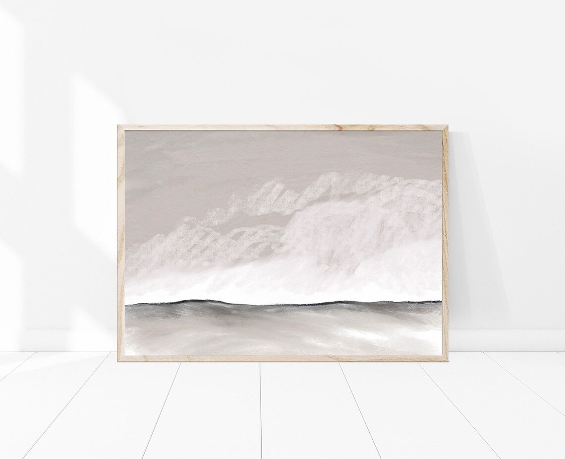 Watercolor Abstract Modern Minimalist Wall Art Print