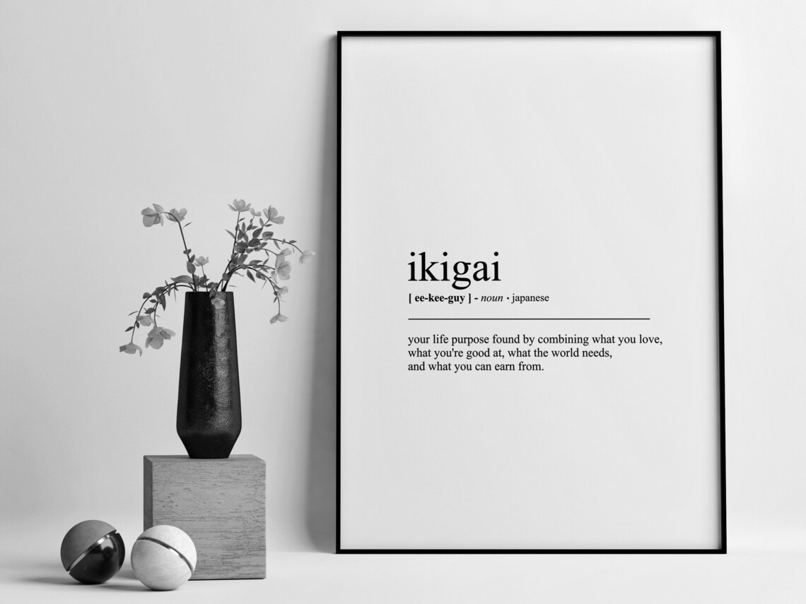 Ikigai Definition, Motivational Gift for Friend - Image 2