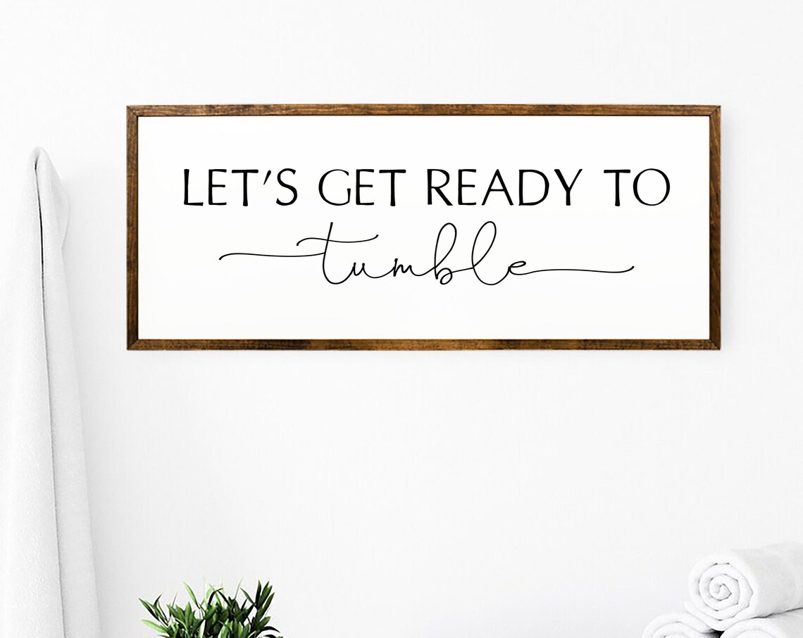Let's Get Ready To Table Farmhouse Wall Art Print