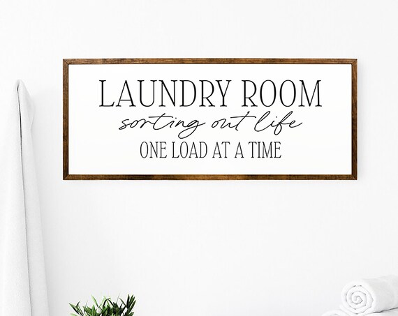 Laundry Room Sorting Out Life, Farmhouse Art Print