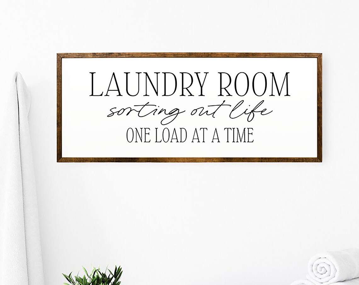 Laundry Room Sorting Out Life, Farmhouse Art Print