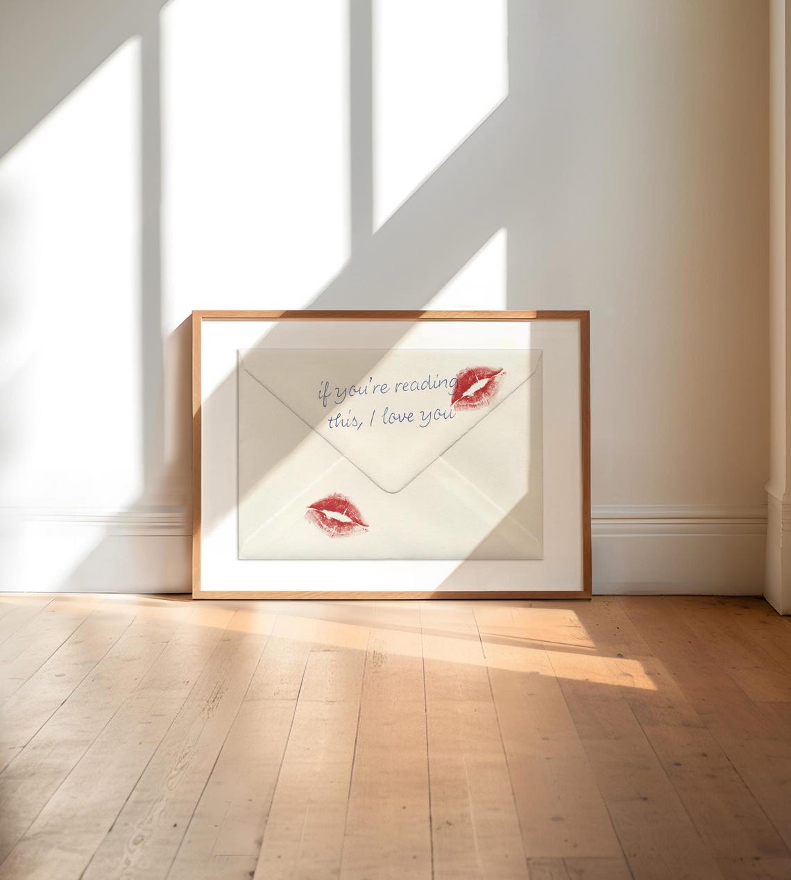 Trendy Wall Art Preppy Print Fashion Envelope Art A Love Letter Print Fashion Posters Love Quote Retro Aesthetic Art Black And White