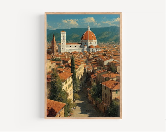 Florence Duomo Cathedral Santa Maria Del Fiore Cityscape Poster