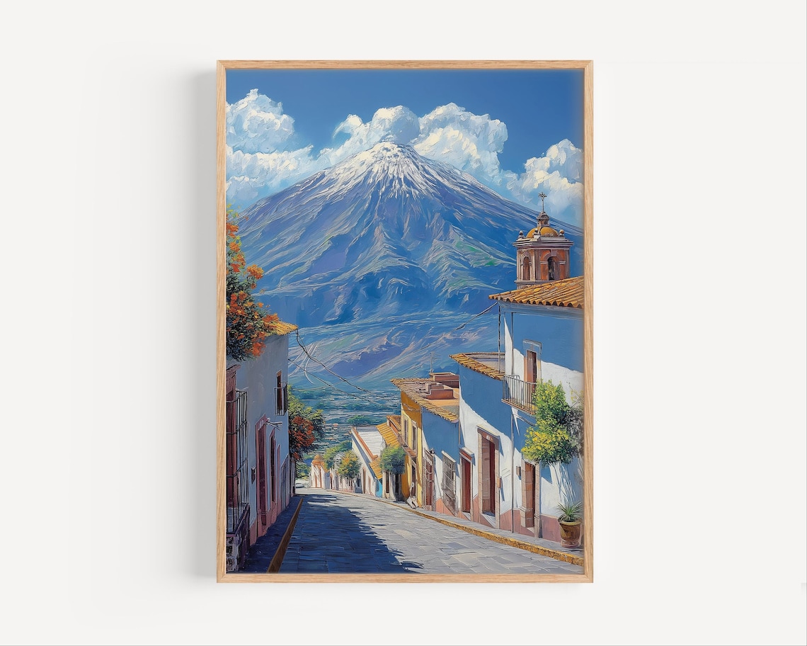 Puebla, Mexico Popocatépetl Volcano Art Print
