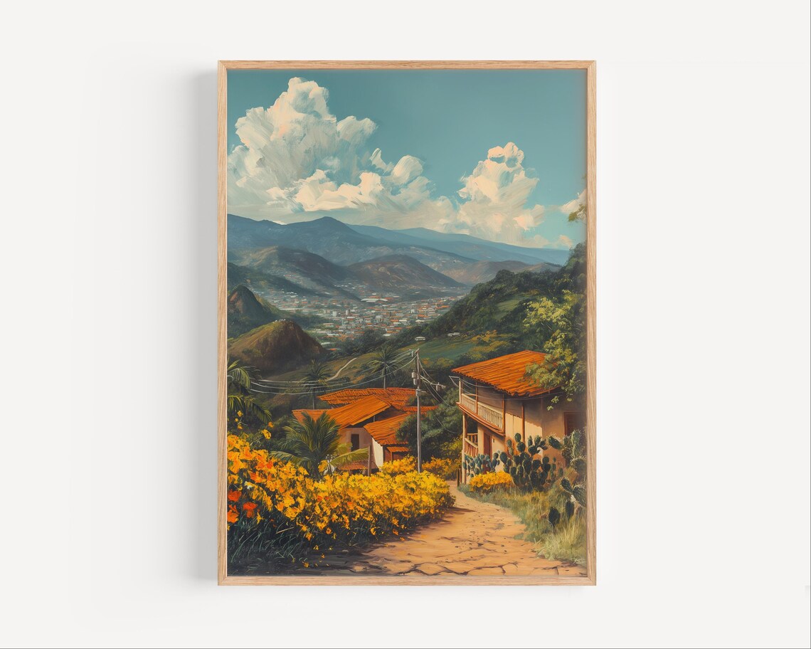 Tegucigalpa Honduras Retro Style Travel Poster