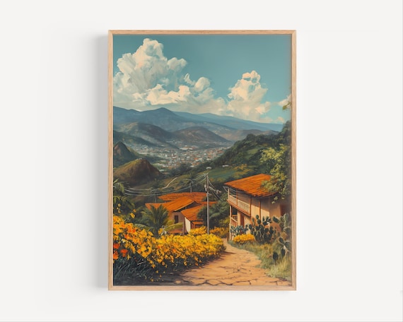 Tegucigalpa Honduras Retro Style Travel Poster