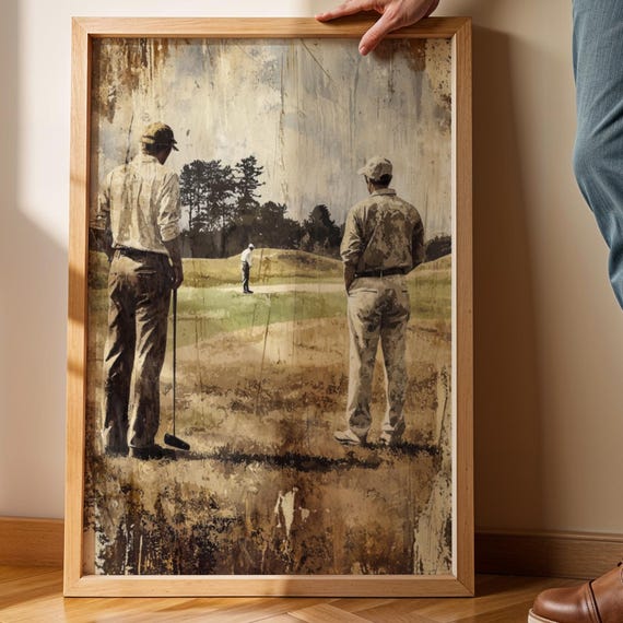 Vintage Golf Art Print 1930s Retro Sports Decor