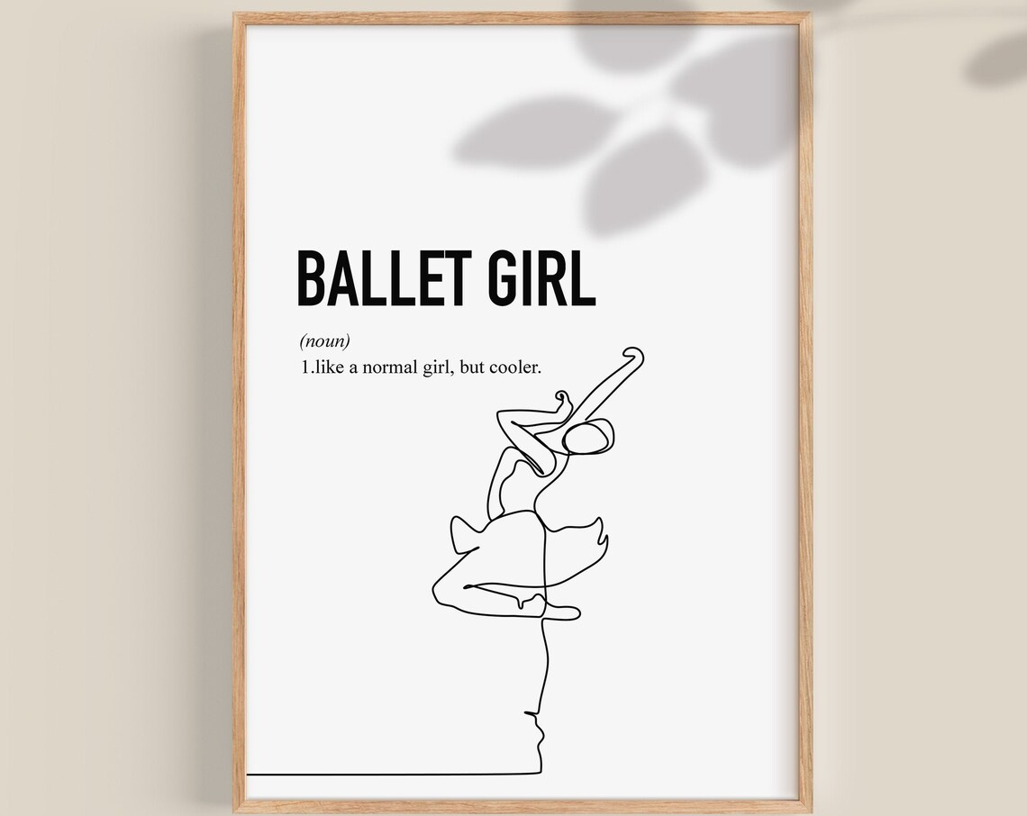 Ballet Dancer Print, Teen Girl Room Decor