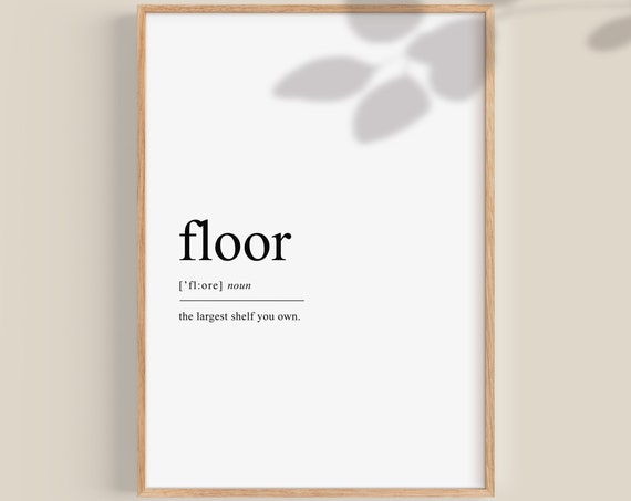 Funny Teen Gifts Floor Definition Dictionary Art Wall Art Gift For Teen Teenage Girl Gifts Teen Room Decor