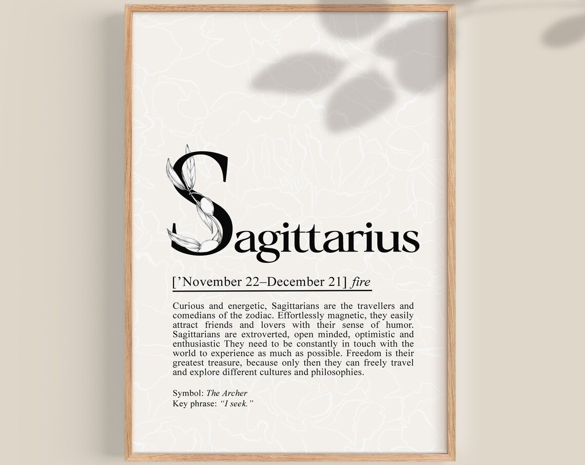 Sagittarius Definition Astrology Art Print
