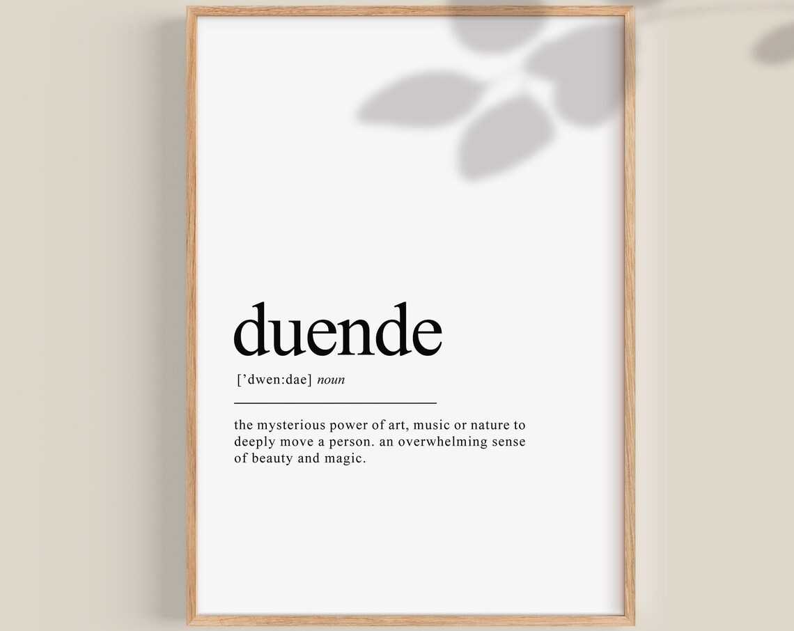 Duende Spanish Dictionary Definition Noun With Pronunciation Print