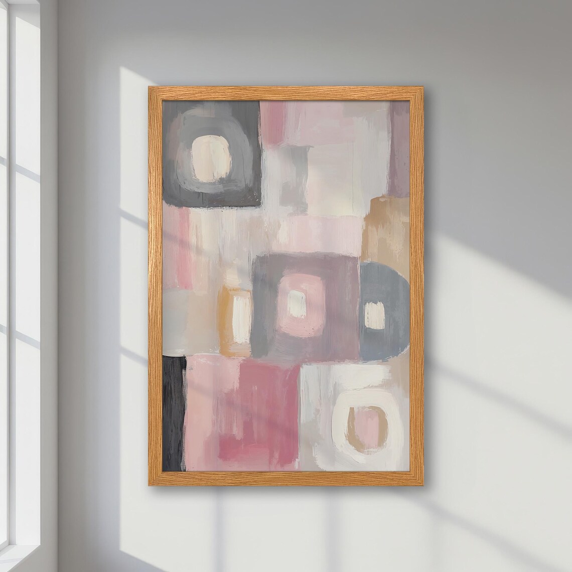 Abstract Poster, Modern Minimalist Boho Decor