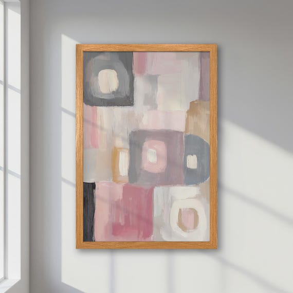 Abstract Poster, Modern Minimalist Boho Decor