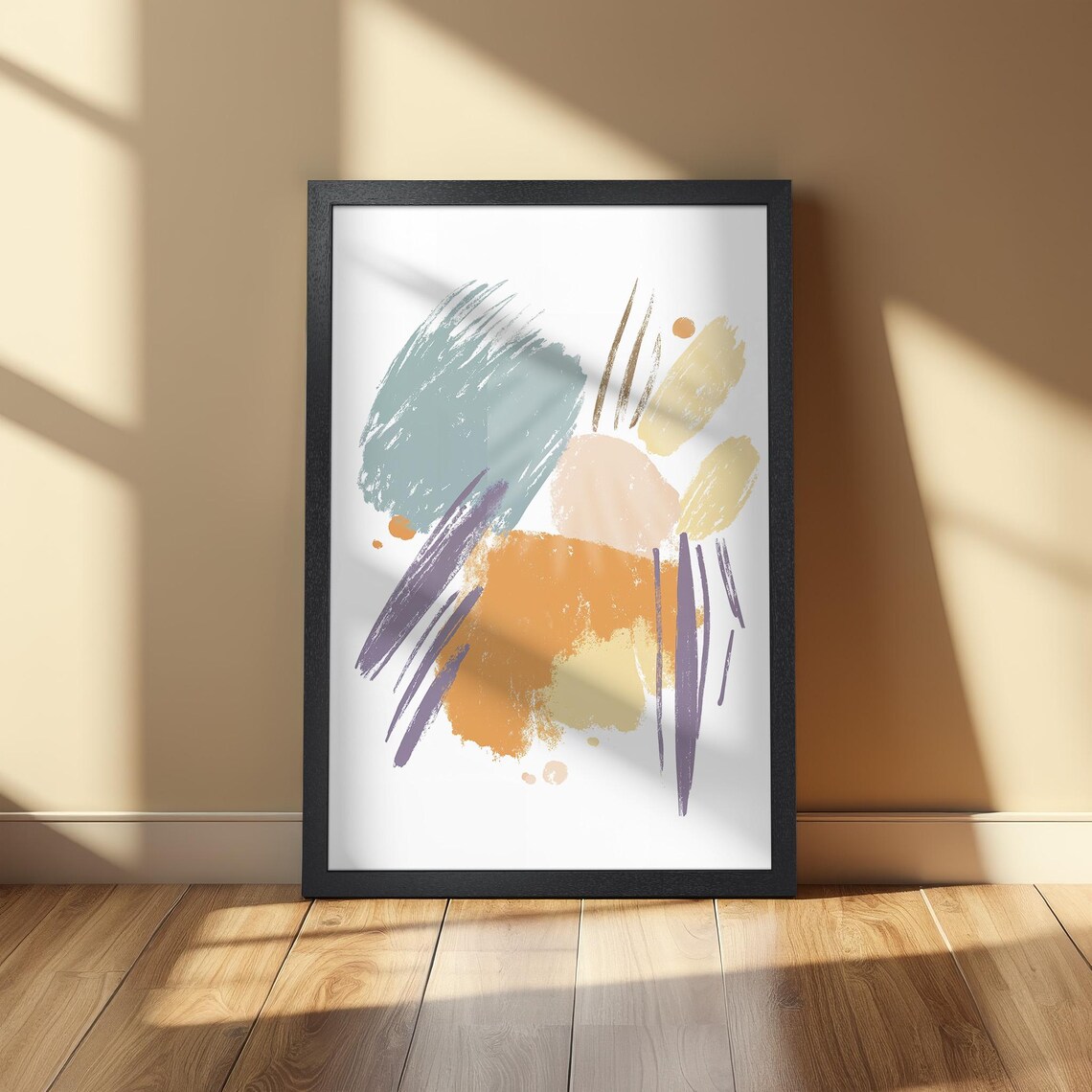 Pastel Palette Abstract Poster, Modern Minimalist - Image 2