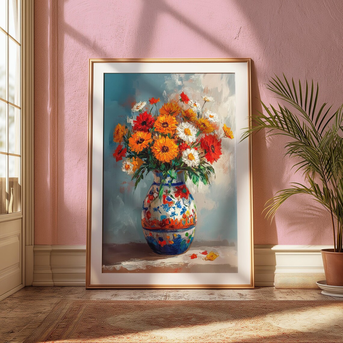 Floral Mexican Art Print, Trendy Valentine Gift - Image 2