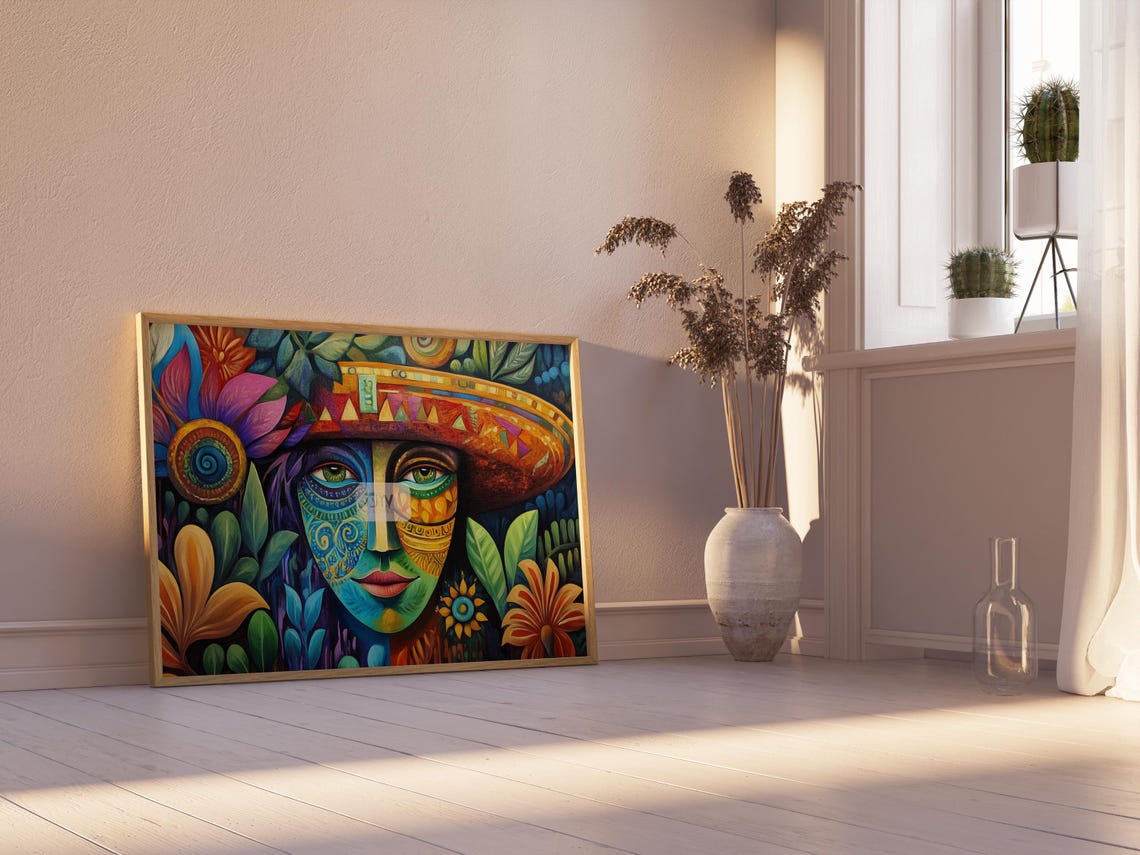 Mexican Wall Art Print, Gift for Her - Image 2