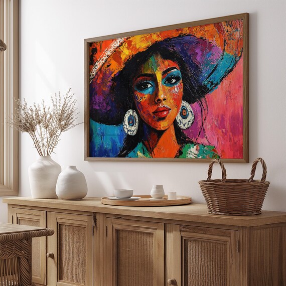 Mexican Wall Art Print, Gift for Her