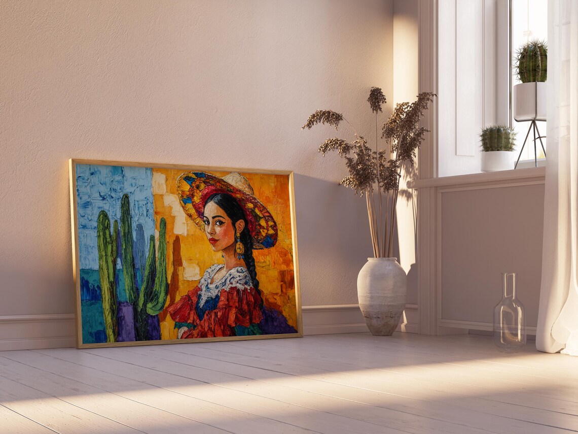 Mexican Art Print, Gift For Her Home Decor - Image 2