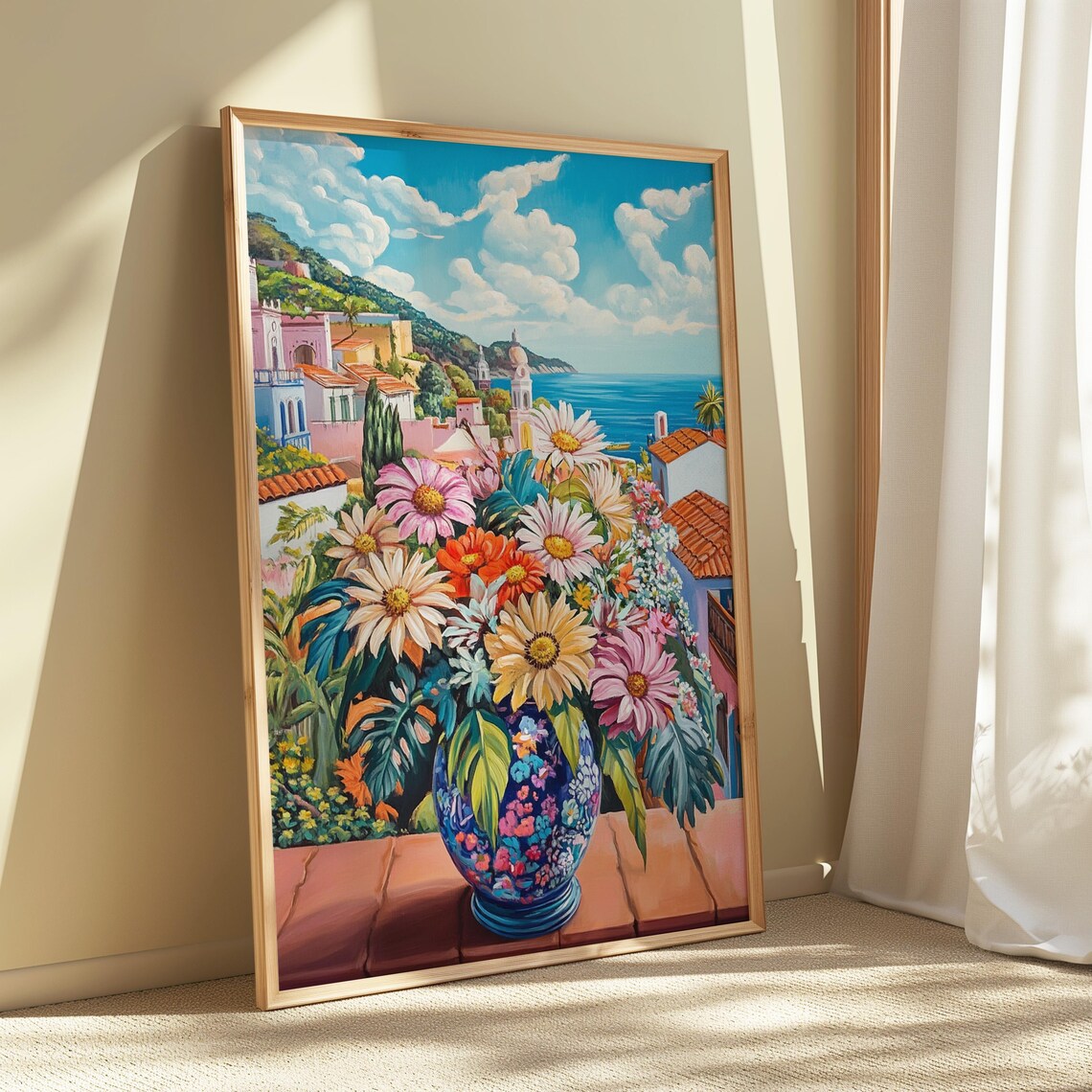 Floral Mexican Art Print, Valentine Gift For Her - Image 5