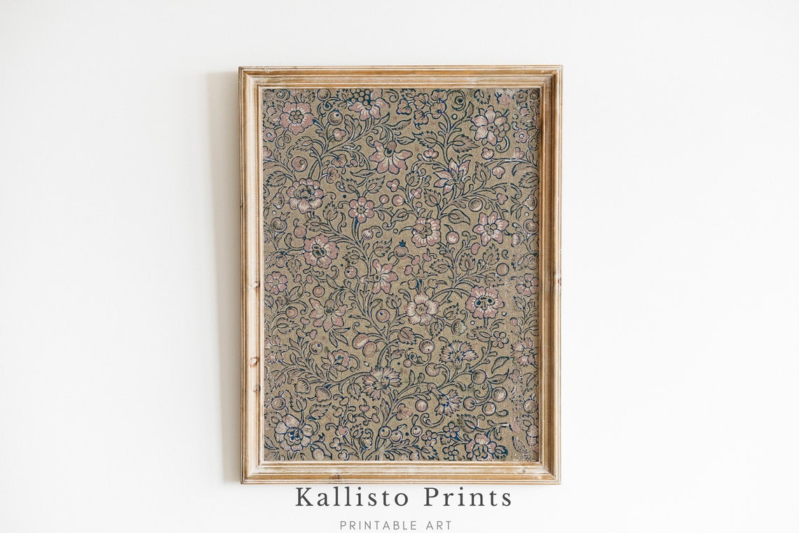 Artful Pattern Boho Floral Art Print