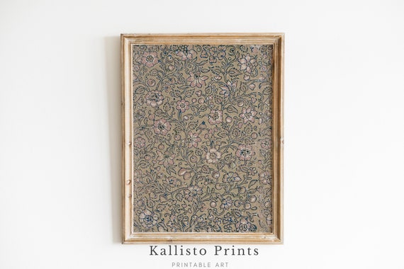 Artful Pattern Boho Floral Art Print