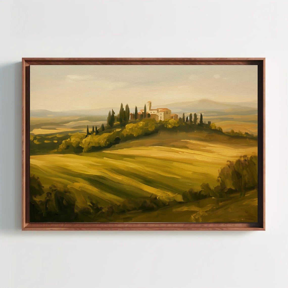 Italian Landscape Painting Tuscany Painting Large Print Italy Oil Painting Italian Home Decor Housewarming Gift Ready To Hang