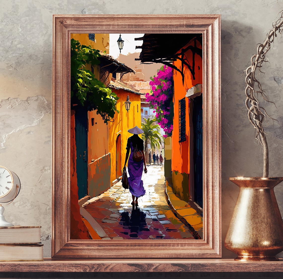 Colombian Art Colombia Print Cartagena Travel Print Caribbean Art Deco Poster Caribbean Travel Print Colombia Wall Decor - Image 3