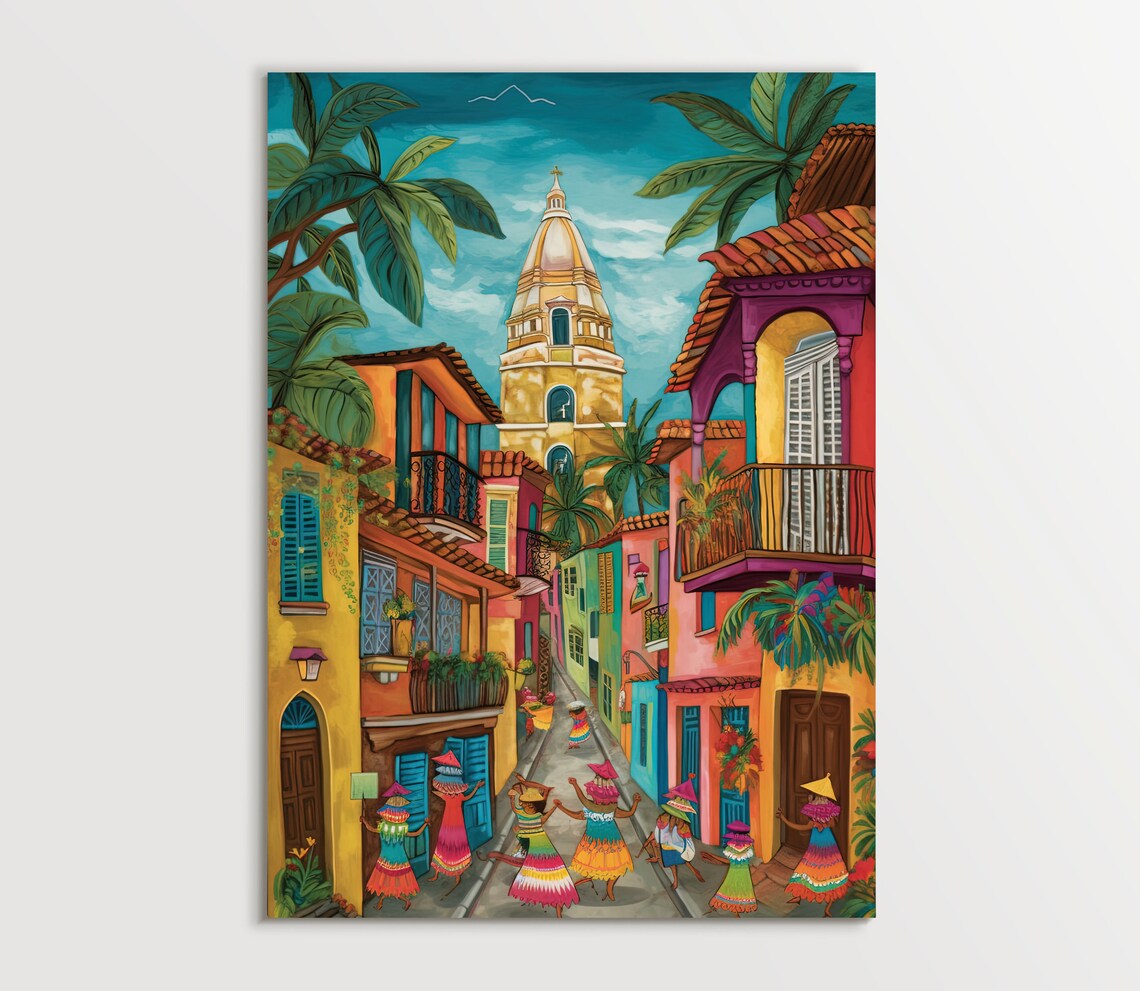 Cartagena Travel Print, Colombia Travel Poster - Image 5