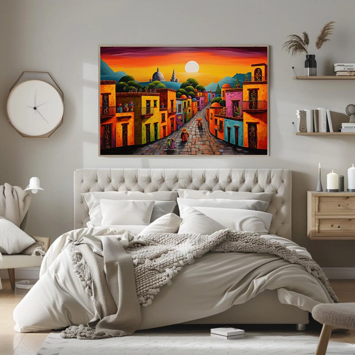 Mexican Landscape Oil Painting, Modern Art Print - Image 5