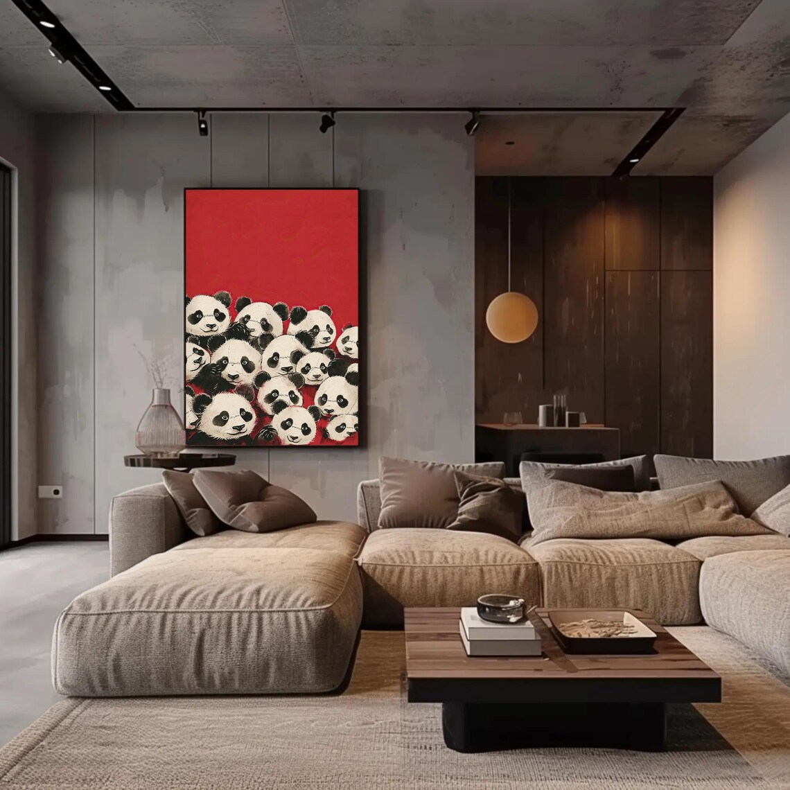 Panda Abstract Wall Art, Minimalist Modern Decor - Image 5