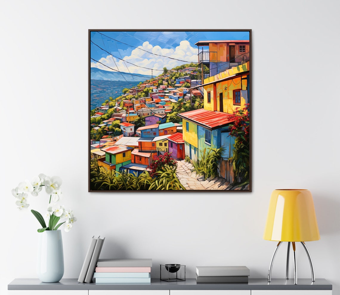 Petionville City Art Print Petion Ville Haiti Art Haitian Painting Haitian City Haitian Art Prints Haitian Print - Image 3