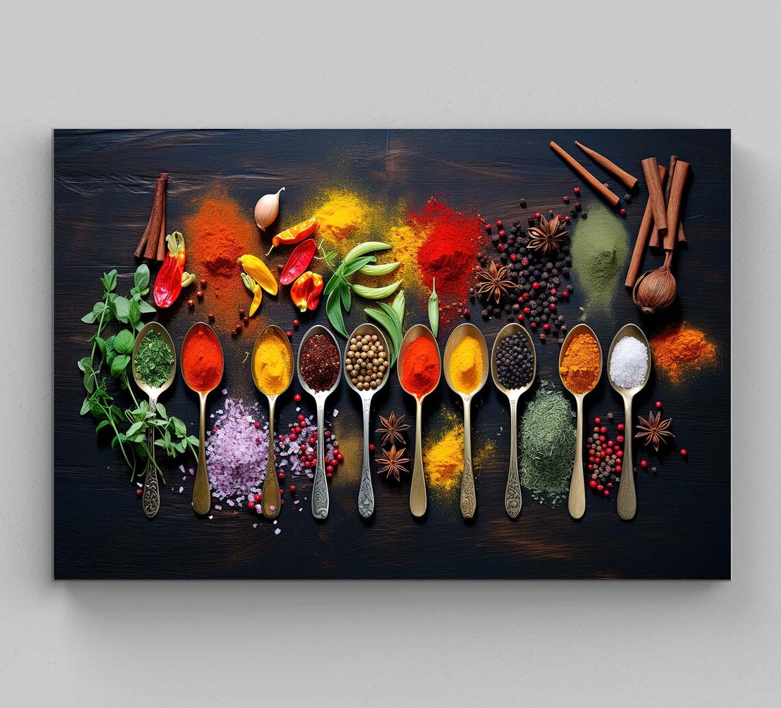 Herbs And Spices Kitchen Decor Art Print