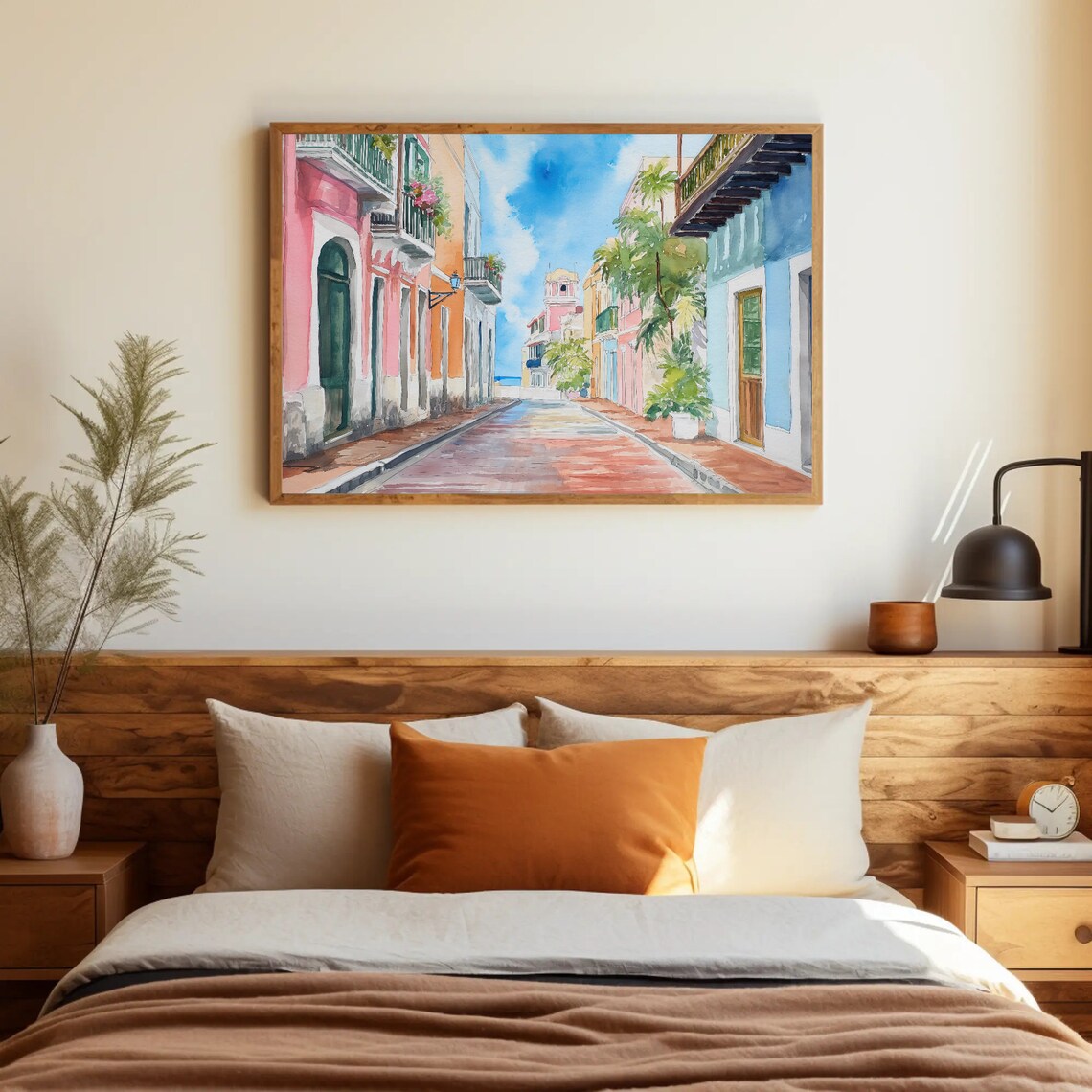 San Juan Watercolor Art Print, Puerto Rico Street Art - Image 4