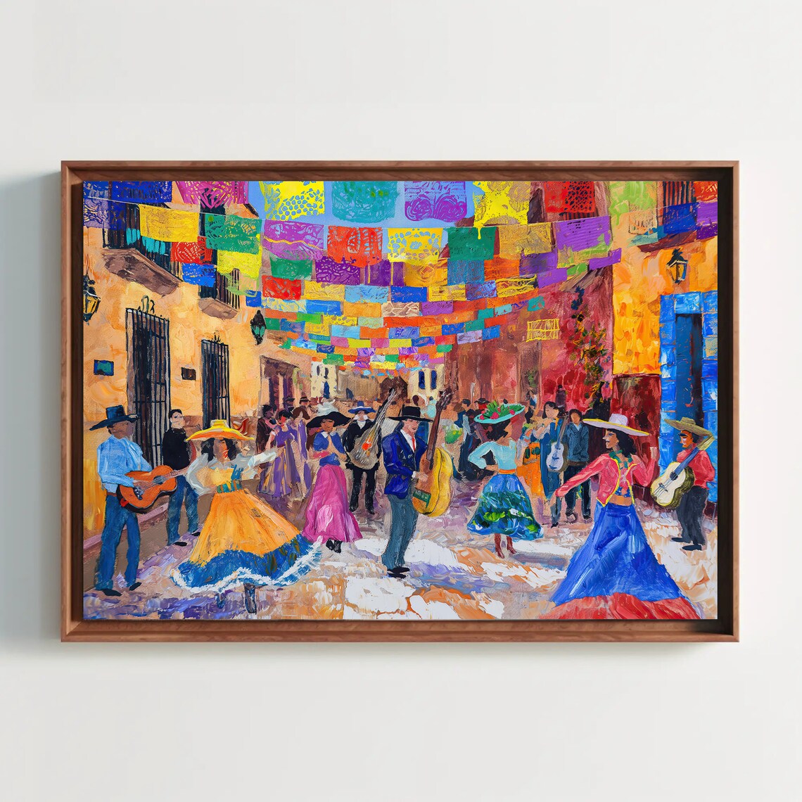 Fiesta Time Mexican Street Art Print, Festive Decor - Image 2