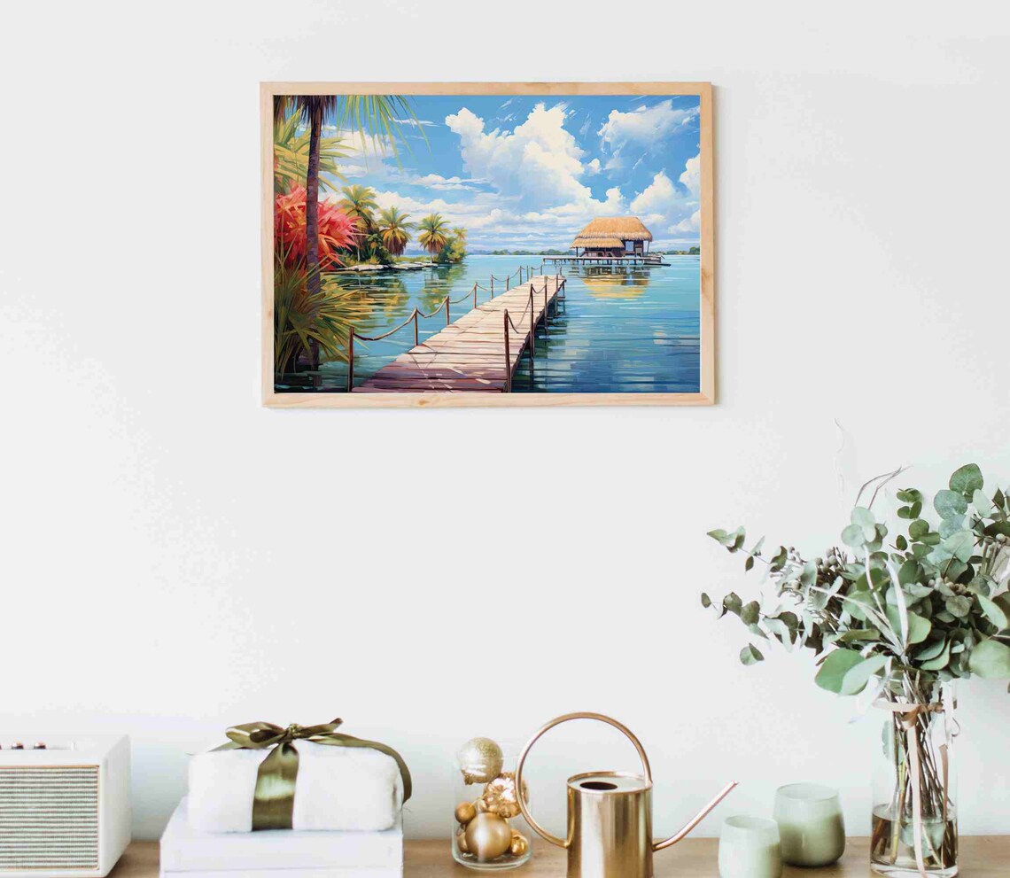 Bacalar Travel Poster, Mexico Travel Art Print - Image 5